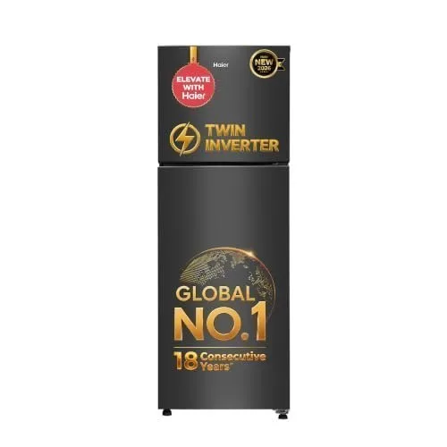 Haier 240 L 2 Star Frost Free Twin Inverter Double Door Refrigerator with Cool Pad for Extended Freezer Cooling & Spacious Fresh Zone (HEF-2 at ₹19,94
