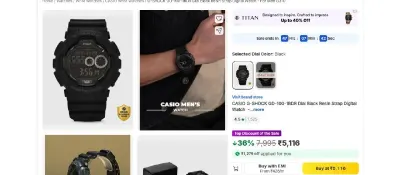 Casio G-Shock at ₹5,116