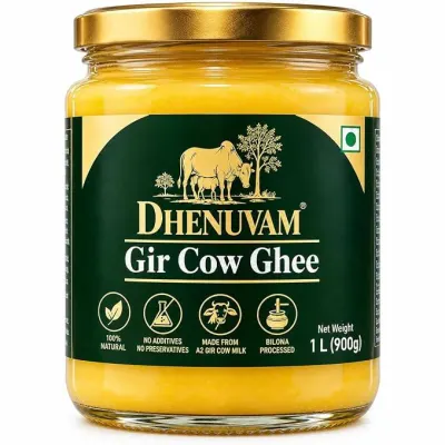 Dhenuvam Gir Cow Ghee 1000 ml at ₹949