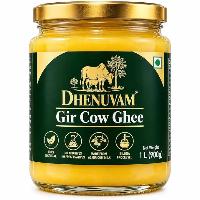 Dhenuvam Gir Cow Ghee 1000 ml at ₹949