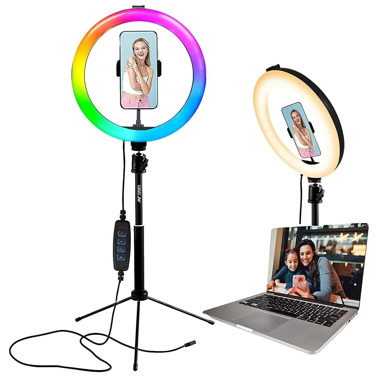 Ant Esports LED 7 Multi Color RGB Ring Light at ₹770