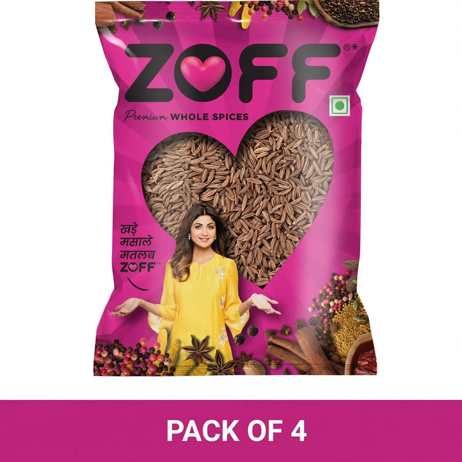 Zoff Cumin Whole (Pack of 4) at ₹508