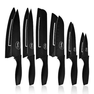 Pigeon by Stovekraft Edge Carbon Knife Set 6 Pcs at ₹402