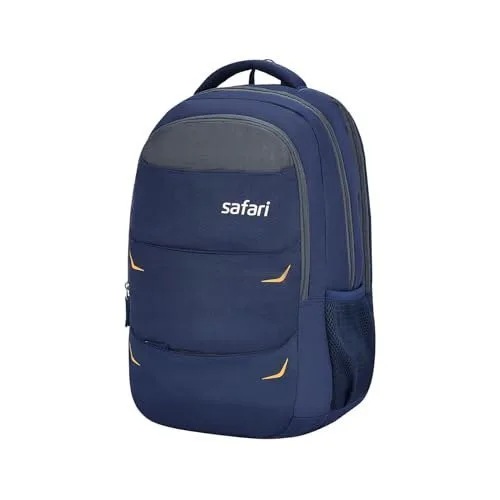 Safari Omega Pro Laptop Backpack With Raincover, 3 Compartments, Bottle Holder, Organizer, Unisex Bag For Boys & Girls, School/College/Offic at ₹708