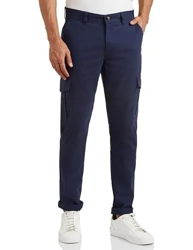 Symbol Men's Stretchable Slim Fit Cargo Pants | Chinos | Casual Trousers at ₹649