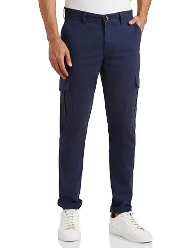Symbol Men's Stretchable Slim Fit Cargo Pants | Chinos | Casual Trousers at ₹649