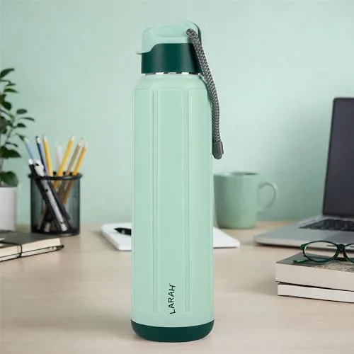 Larah by Borosil 680 ml Amaze Mint Stainless Steel Water Bottle | Made in India Pu Insulated Thermoware | Leakproof, BPA Free| Bottle for Of at ₹252