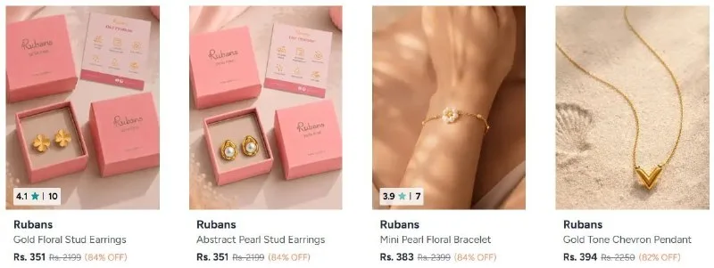Upto 85% Off On Rubsdemijew jewellery