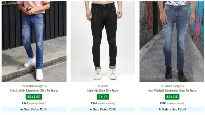 Upto 89% Off On Men’s Jeans