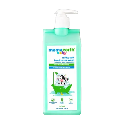 Mamaearth Milky Soft Head to Toe Wash 2-in-1 (400 ml) at ₹319