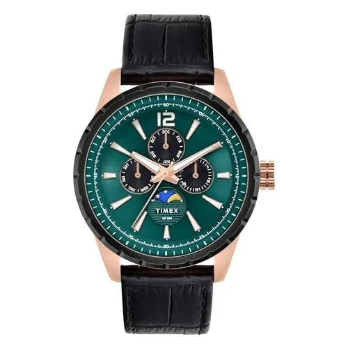 TIMEX Green Round Dial Men's Watch – Apply 8% Off Coupon + ₹287 Off With SBI CC