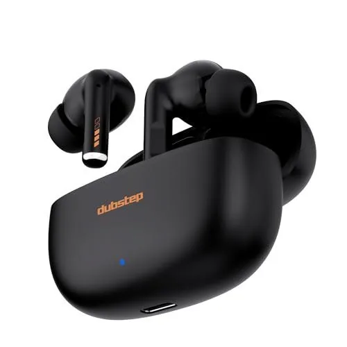 Dubstep Buzz X11 Wireless Earbuds, 60hrs Playtime, 13mm Neodymium Drivers, XBass® Technology, ENC Mics, Type-C Fast Charging (Phantom Black) at ₹399