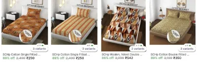 Bedsheet from ₹250