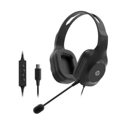 HP 320C USB Wired Headset, Black, 212 gm (CH8D5AA) at ₹1,299
