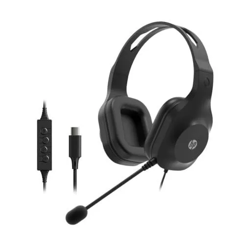 HP 320C USB Wired Headset, Black, 212 gm (CH8D5AA) at ₹1,299