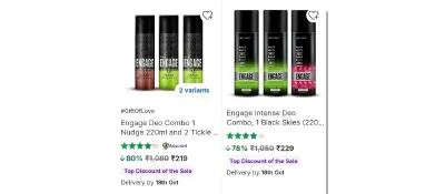 Upto 81% Off On Deodorants Combo
