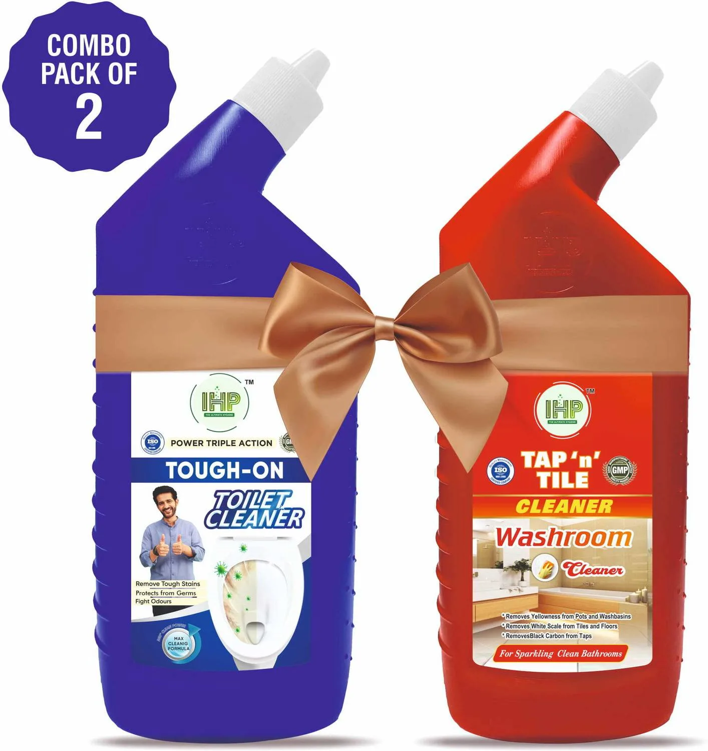 IHP Ishan_Toilet_Cleaner_Liquid Disinfectant Original Liquid 2L Lemon Liquid Toilet Cleaner at ₹168