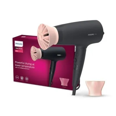 Philips India's No.1 Hair Styling Brand - Foldable Hair Dryer 2100W, 6 HeatxSpeed Settings Cool Shot Advanced Ionic Care Frizz at ₹1,402