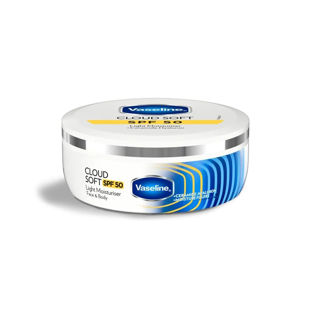 VASELINE Cloud Soft SPF 50 PA ++++ Light Moisturiser, 100 ml at ₹162
