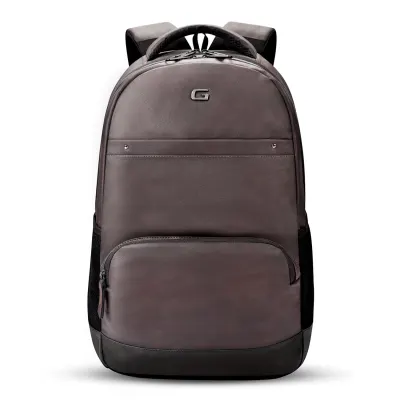 Gear Vintage2 Anti Theft Faux Leather 28 Ltrs Brown Laptop Backpack at ₹889