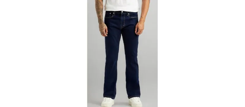 Levi's Men's 527 Dark Indigo Bootcut Fit Mid-Rise Jeans at ₹999