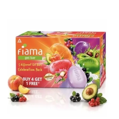 Fiama Gel Bar Celebration Pack 625g (125g Pack of 5) | 5 Uni at ₹209