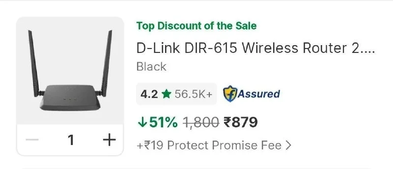 D - Link Router at ₹879