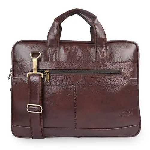 ADISA Laptop Bag for Men - Faux Leather Office Messenger Briefcase with Laptop Compartment for Work, Business, Corporate & Professional Use  at ₹426