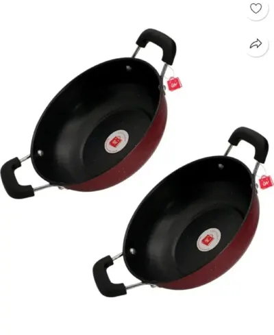 Set of 2 Non Stick Kadai at ₹299