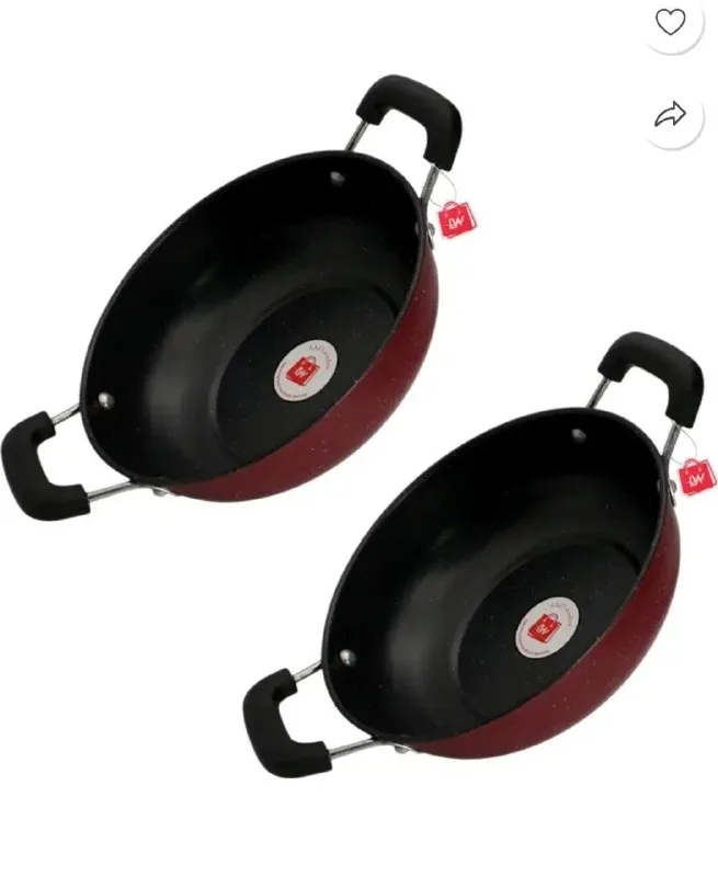 Set of 2 Non Stick Kadai at ₹299