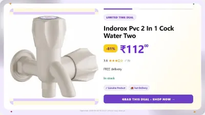 PVC 2 In 1 Cock Water Two Way at ₹112