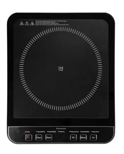 Panasonic KY-A112AKFD -Induction Stove 2100 Watts | Automatic Voltage Regulator and Safety Cut Off | Up to 8 Hours Cooking Time |7 Indian Pr at ₹3,350