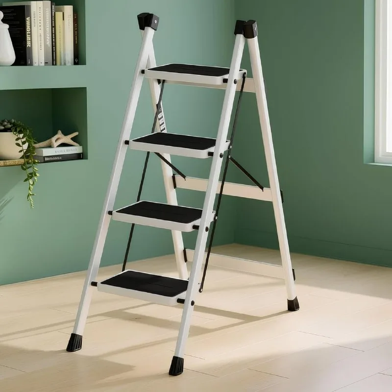 Plantex 4 Step Ladder for Home Use/Wide Anti-Slip Heavy-Duty Step Stool/Lightweight Kitchen Ladder 4 Step at ₹2,659