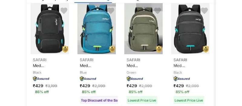 Safari Backpacks 86% OFF