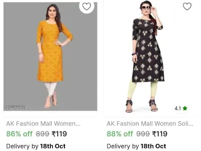 Women Printed Kurti at 119