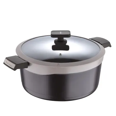 BERGNER Gastro Non Stick Casserole/Briyani Pot/Handi with Glass Lid 28Cm at ₹2,382
