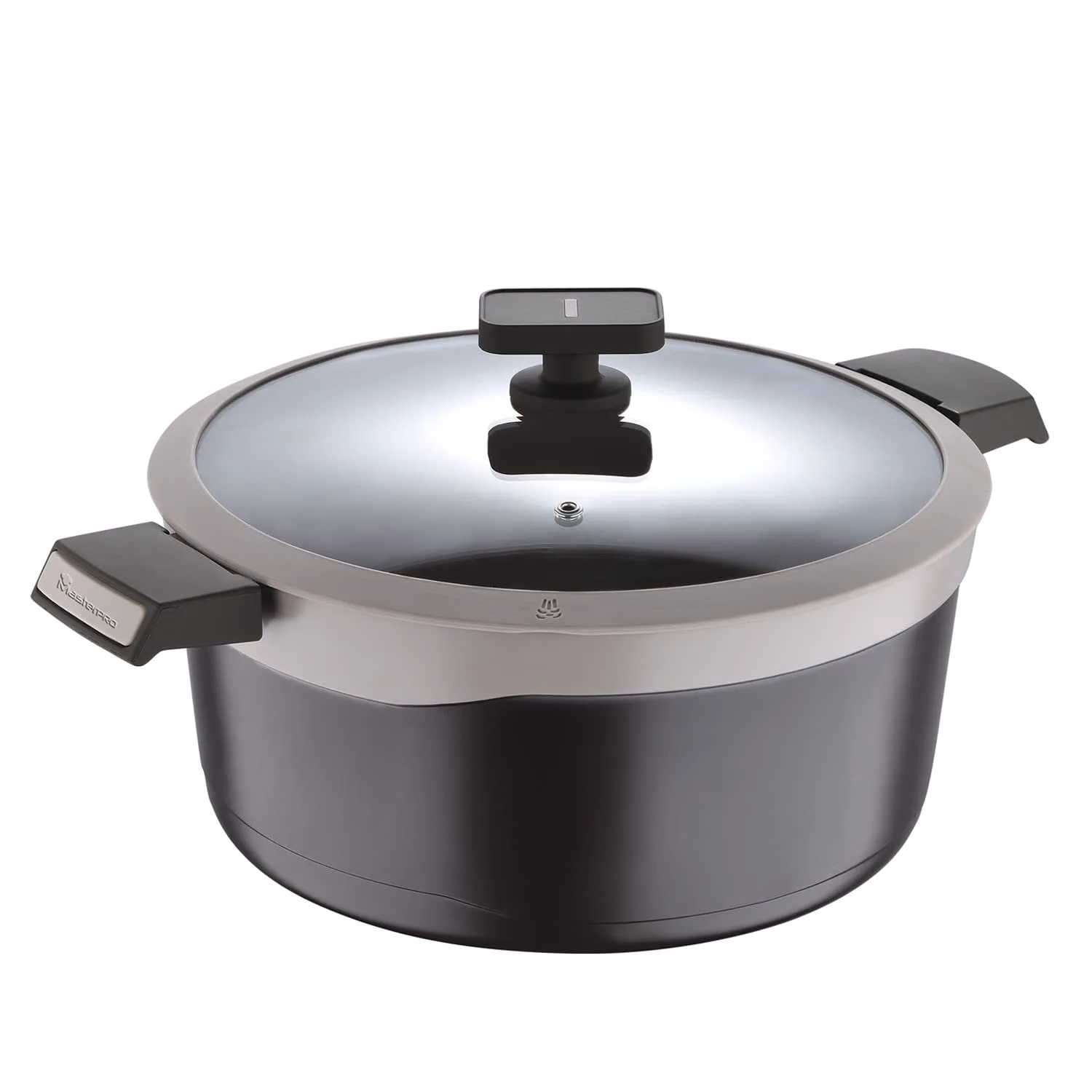 BERGNER Gastro Non Stick Casserole/Briyani Pot/Handi with Glass Lid 28Cm at ₹2,382