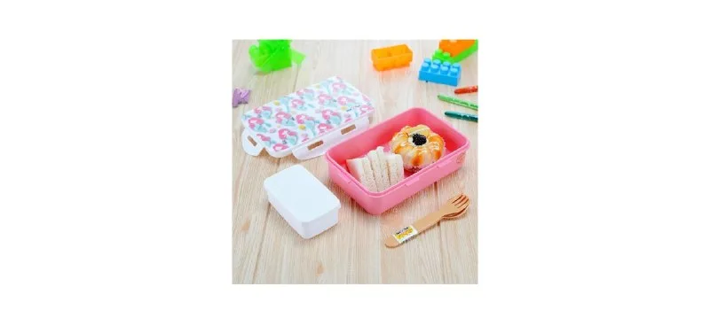 Nayasa Camp 2 Compartment BPA-Free Plastic Lunch Box for Kids Girls at ₹146