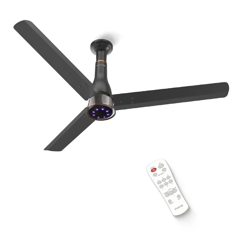 Polycab Wizzy Prime 1200mm BLDC Ceiling Fan with remote at ₹3,049
