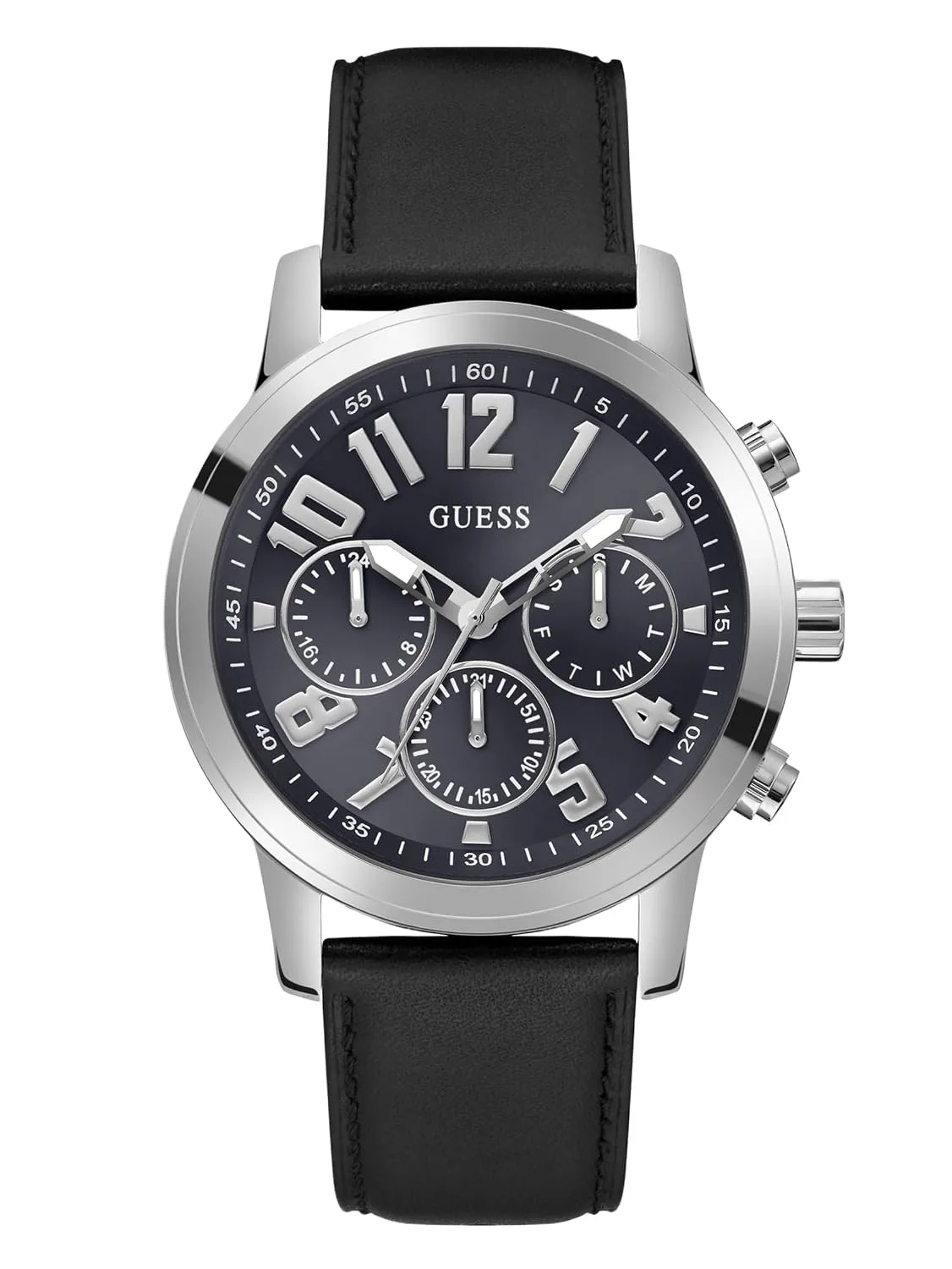 GUESS Round 44mm Blue Dial Analog Men Watch at ₹5,753