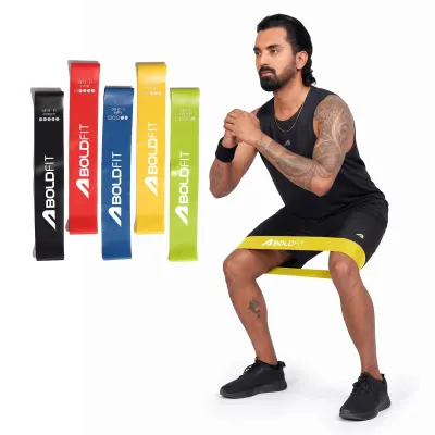 Boldfit Resistance Bands Mini Loop Set (Pack of 5) at ₹529