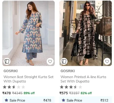 Gosriki under 599 stores