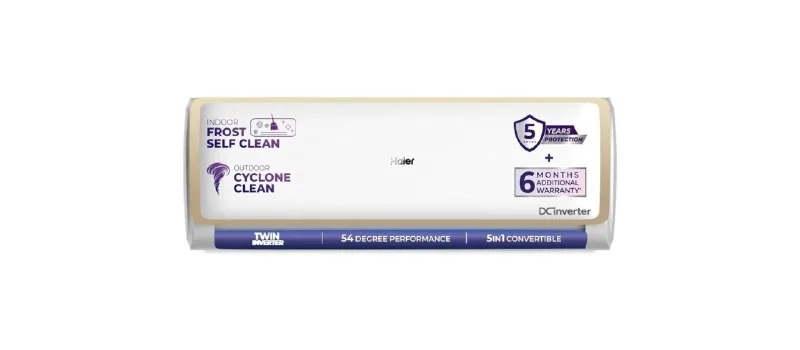Haier 1.5 Ton 5 Star Twin Inverter Split AC at ₹44,990