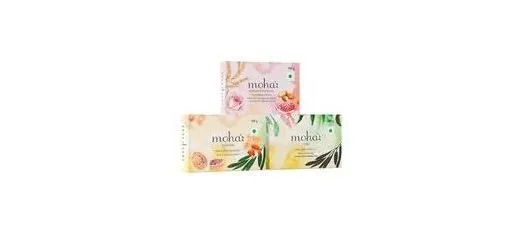 Moha Herbal, Scrub, and Rose & Almond Soap Pack at ₹146