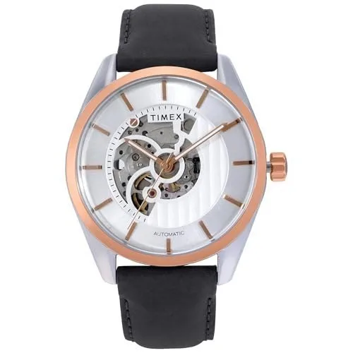 TIMEX Round 44mm Silver Dial Automatic Men Watch - TWEG17502 at ₹5,847