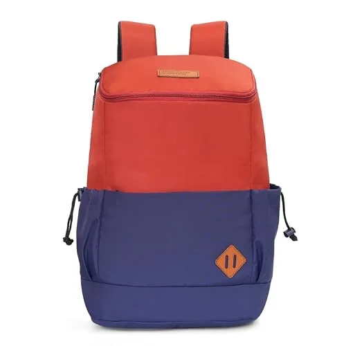 United Colors of Benetton Cosmo 25L Backpack - Beige+Olive, Water-Resistant Drawstring Bag with Buckle Closure, Stylish & Casual Daypack at ₹599
