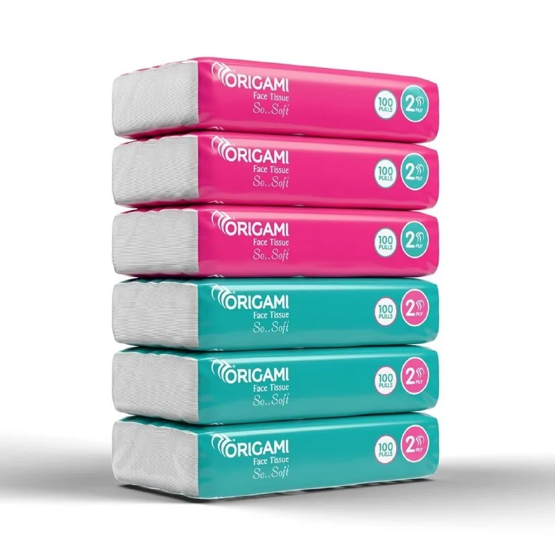 Origami Online Facial Tissues | Soft Pack | Pack of 6 | 100 Pulls Each at ₹99