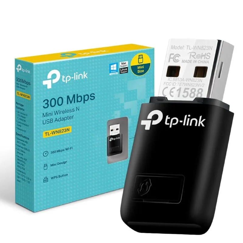 TP-LINK WiFi Dongle 300 Mbps Mini Wireless Network USB Wi-Fi Adapter for PC Desktop Laptop at ₹579