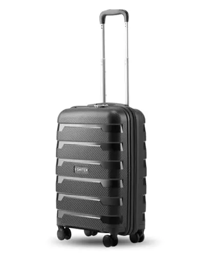 SNITCH Layer Cabin Size Black Polypropylene Hard Travel Suit at ₹1,259