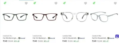 Flat 90% Off - Lenskart Blu Frames